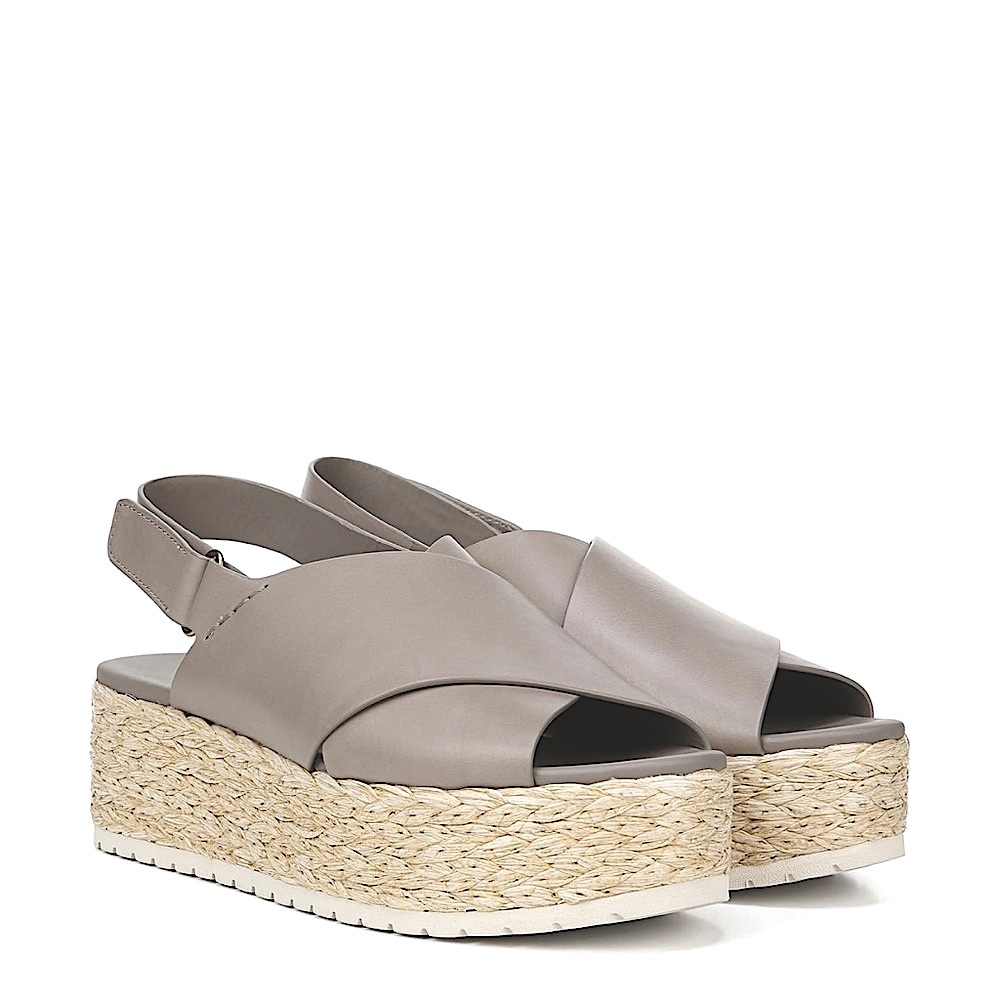 VINCE Jesson Espadrille Sandal, EUC LT Woodsmoke 9.5